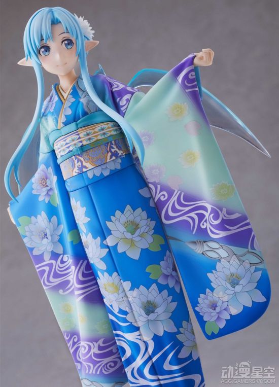 《刀剑神域》亚丝娜京友禅和服手办 优雅豪华超吸睛