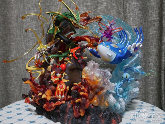 《精灵宝可梦》海陆空雕像图赏 三方大战一触即发