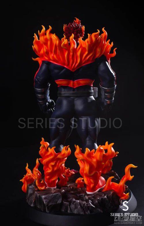 《我的英雄学院》安德瓦雕像 地狱火焰气势爆表