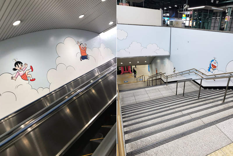 藤子F不二雄博物馆《哆啦A梦车站》登户站下车后就有全新装潢的主题内容让你看