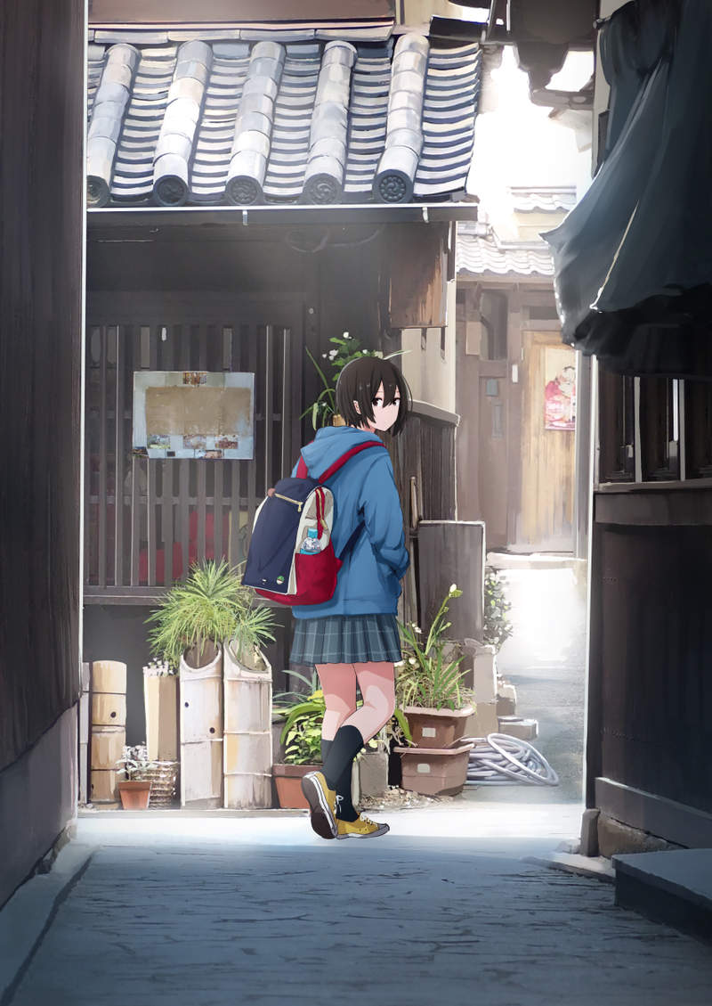 《绘师照片修图教学》现实风景融合二次元美少女 中华民国美学也可以变得超梦幻……